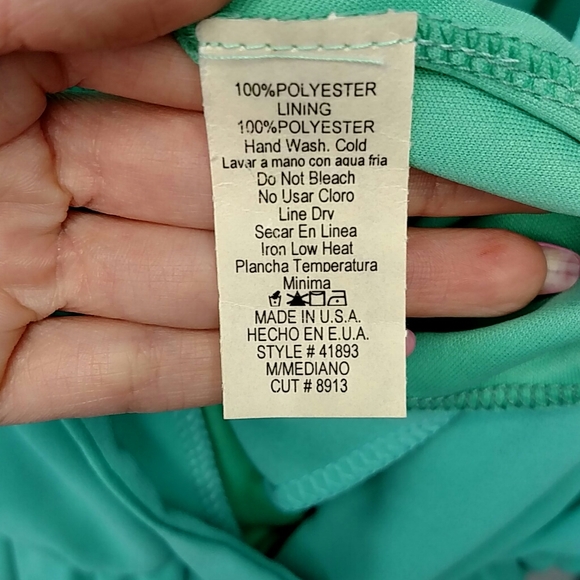 Lulu's light green wrap dress - Picture 4 of 7